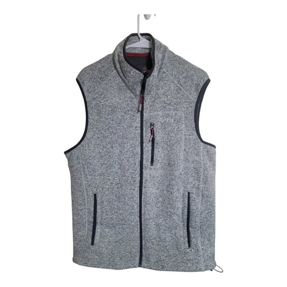 Orvis Vest Men L Gray Fleece Gorpcore Outdoors Hiking Trail Camping Fishing Work